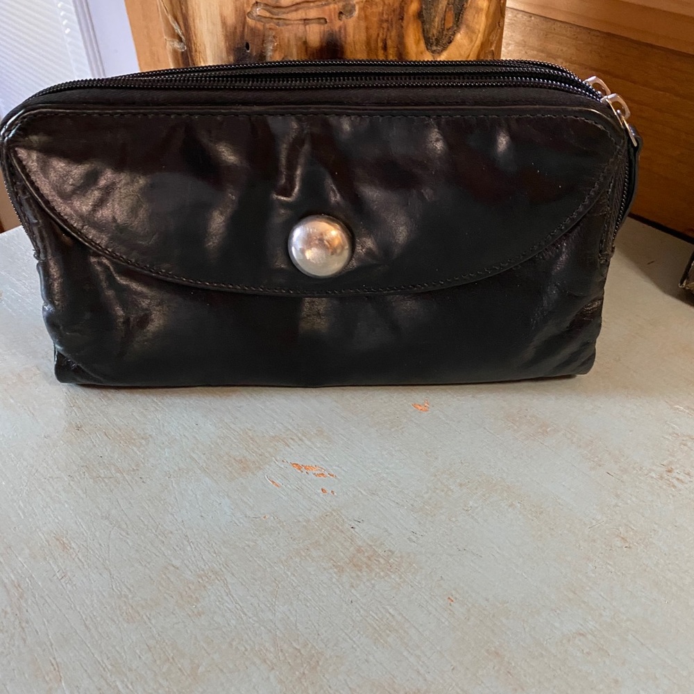 Black leather wallet